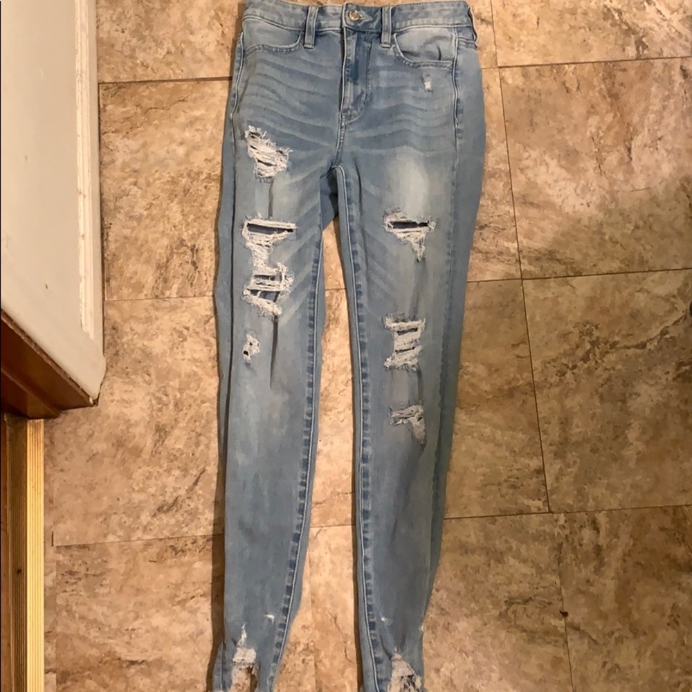size 2 american eagle jeans